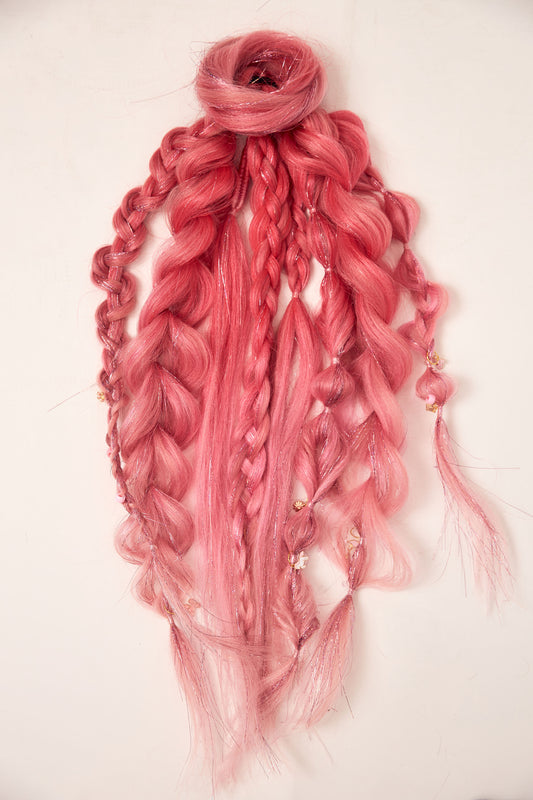 Barbie: Two Pink Rave Braid Bundles